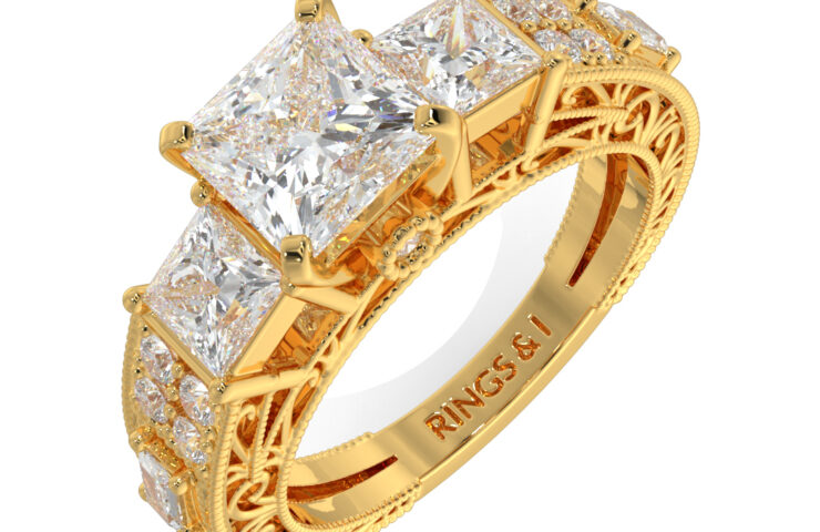 19. DHPL-105 - Three Stone Ring Style-Female