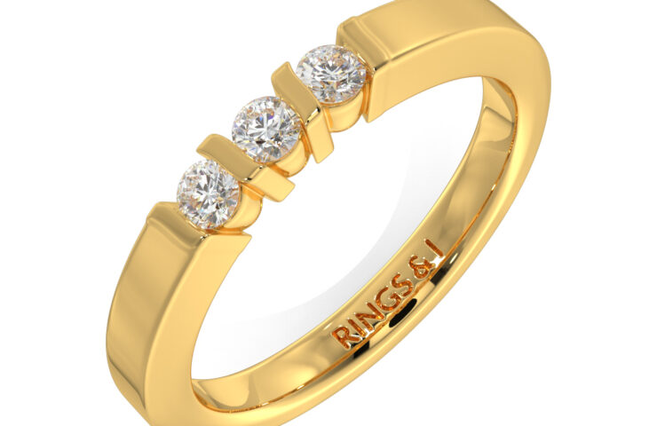 22. DHPL-104-Three Stone Ring Style-Female