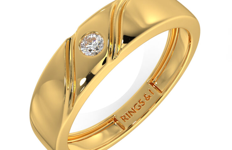 34. DHPL-611-Single Stone Ring Style-Male