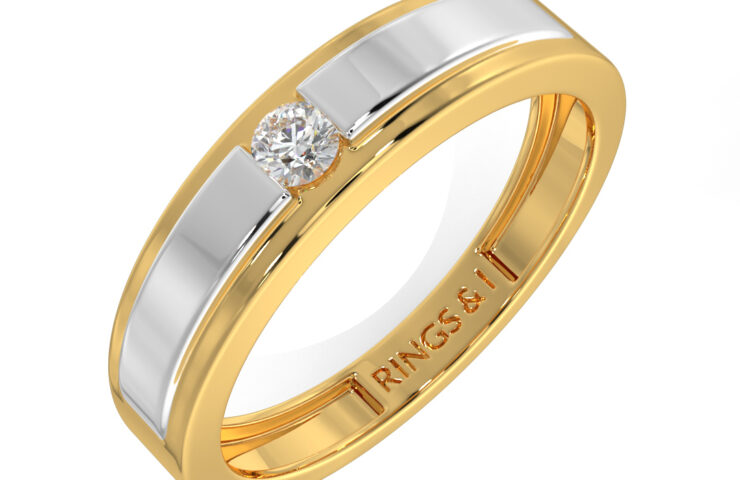 36. DHPL-609 - Single Stone Ring Style-Male