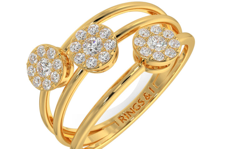 4. DHPL-91-Three Stone Ring Style - SAME RING AS 3